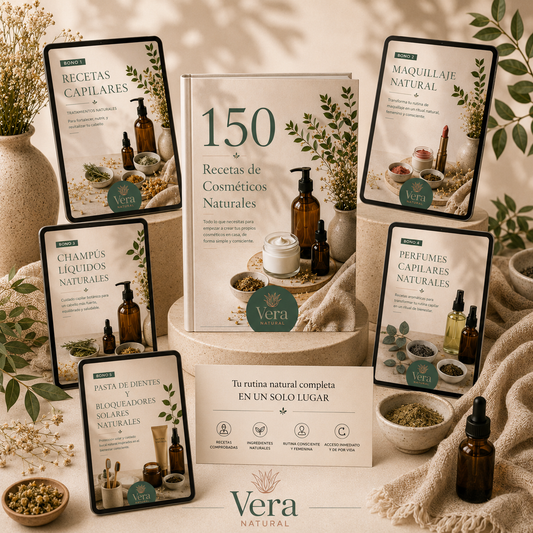 +150 RECETAS DE COSMÉTICA NATURAL + 5 BONOS 🎁